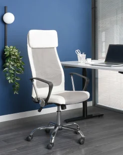Sedia da ufficio PIONEER Pelle sintetica Bianco