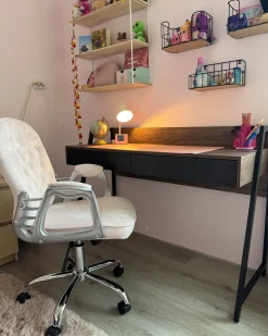Sedia da ufficio PRINCESS Pelle sintetica Bianco