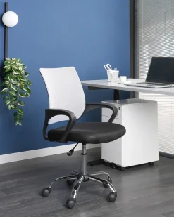 Sedia da ufficio SOLID Nero/Bianco