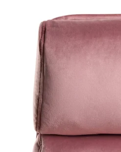 Sedia da ufficio VAMURE Velluto Rosa