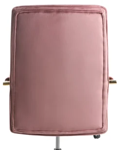 Sedia da ufficio VAMURE Velluto Rosa