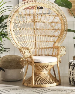 Sedia Peacock EMMANUELLE Rattan Naturale