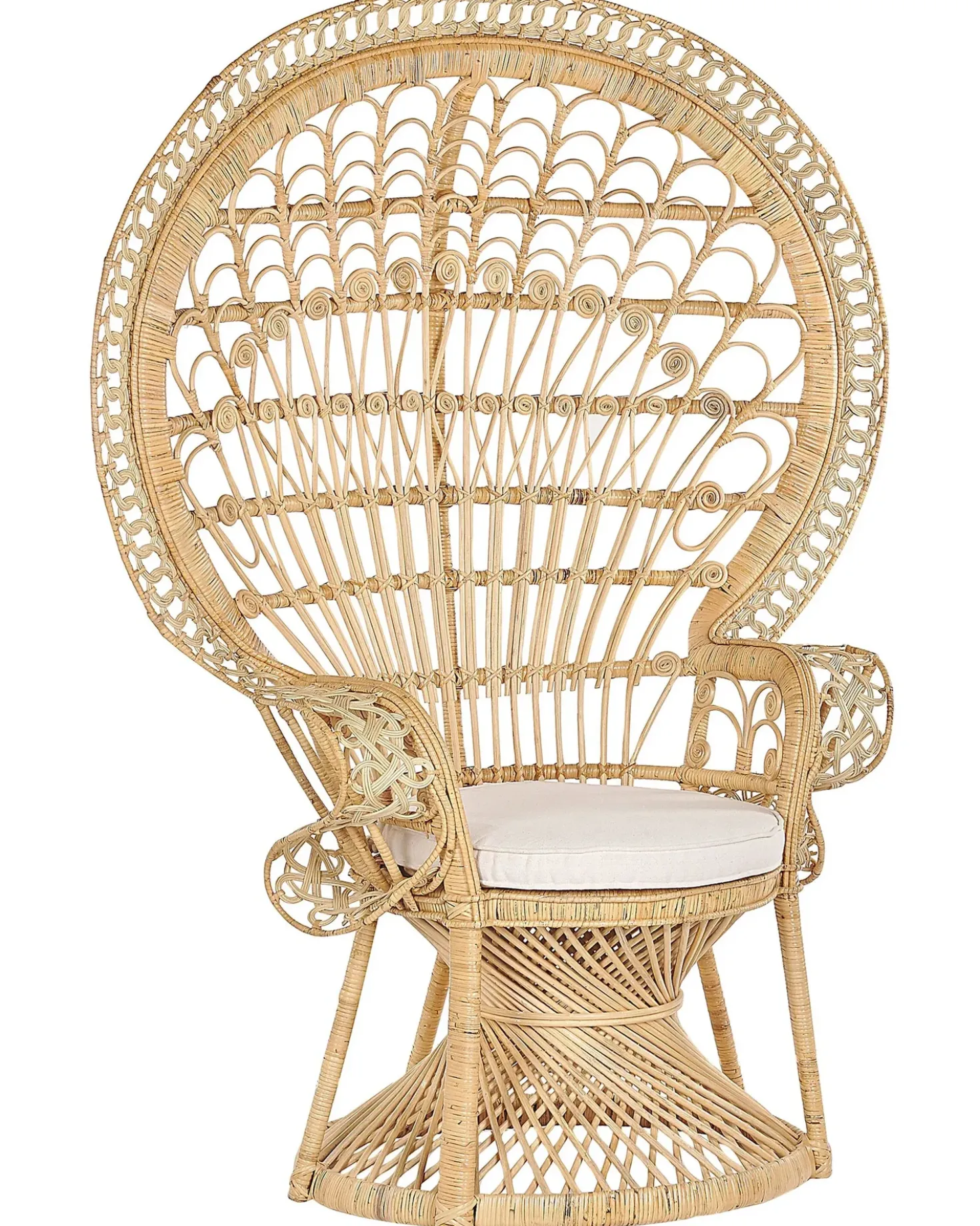 Sedia Peacock EMMANUELLE Rattan Naturale