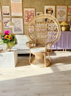 Sedia Peacock EMMANUELLE Rattan Naturale