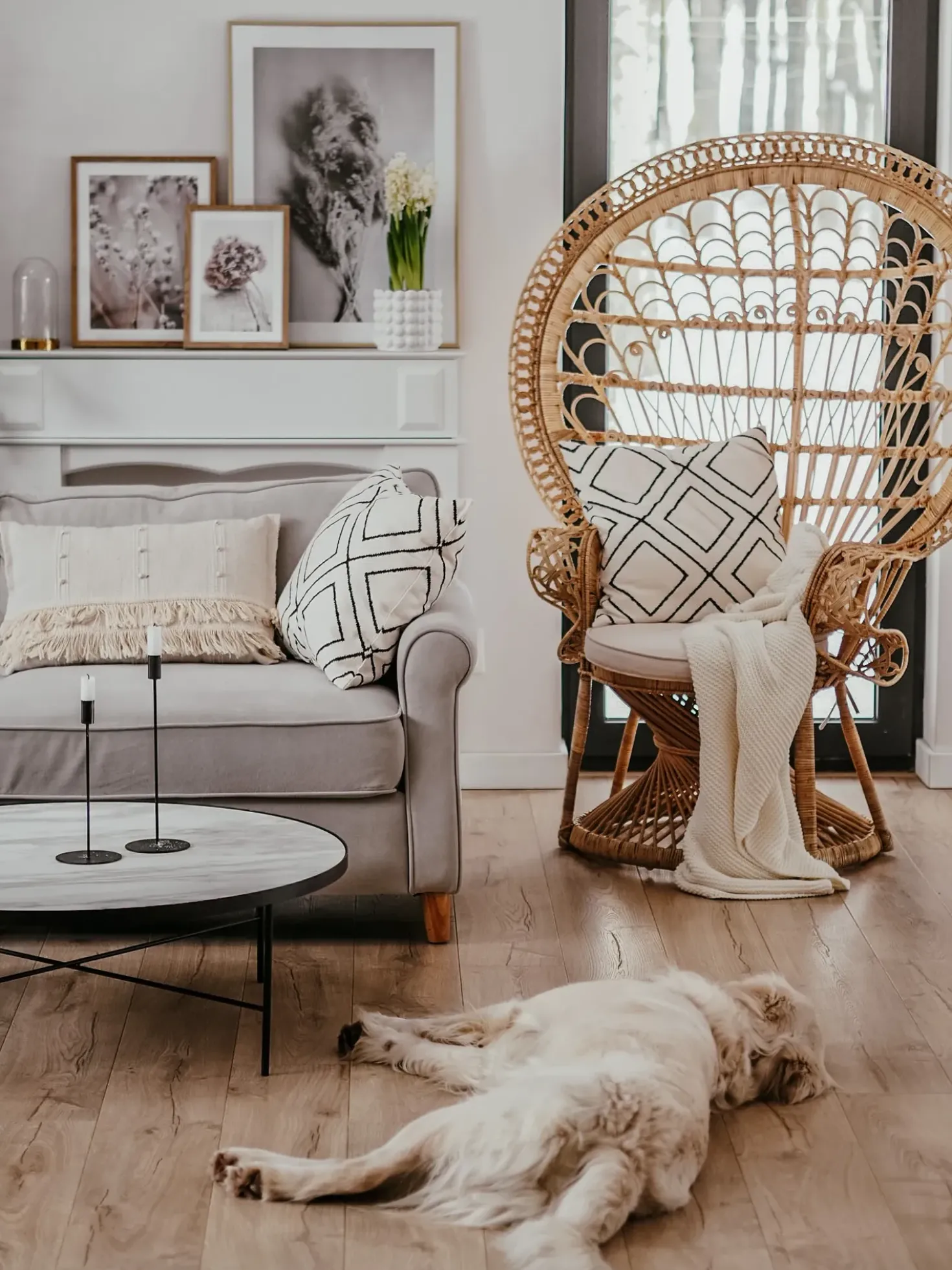Sedia Peacock EMMANUELLE Rattan Naturale