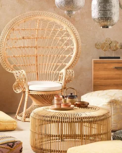 Sedia Peacock EMMANUELLE Rattan Naturale