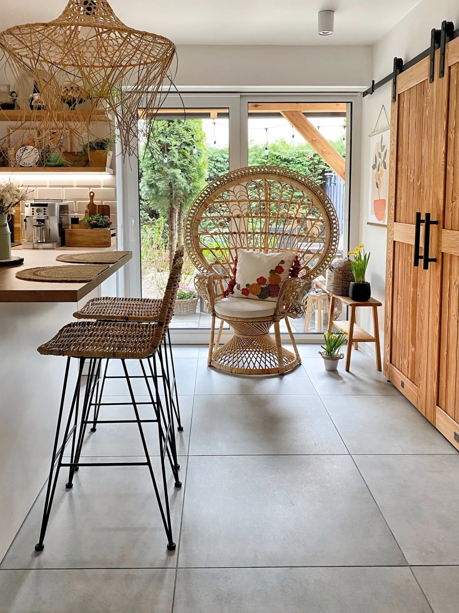 Sedia Peacock EMMANUELLE Rattan Naturale