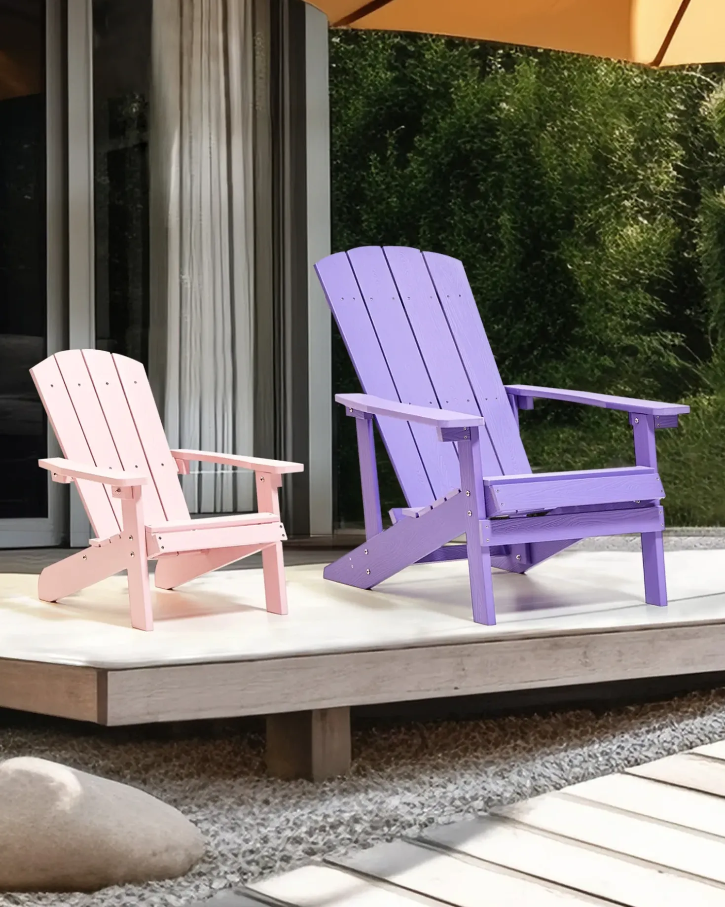 Sedia per Bambini ADIRONDACK Rosa pastello