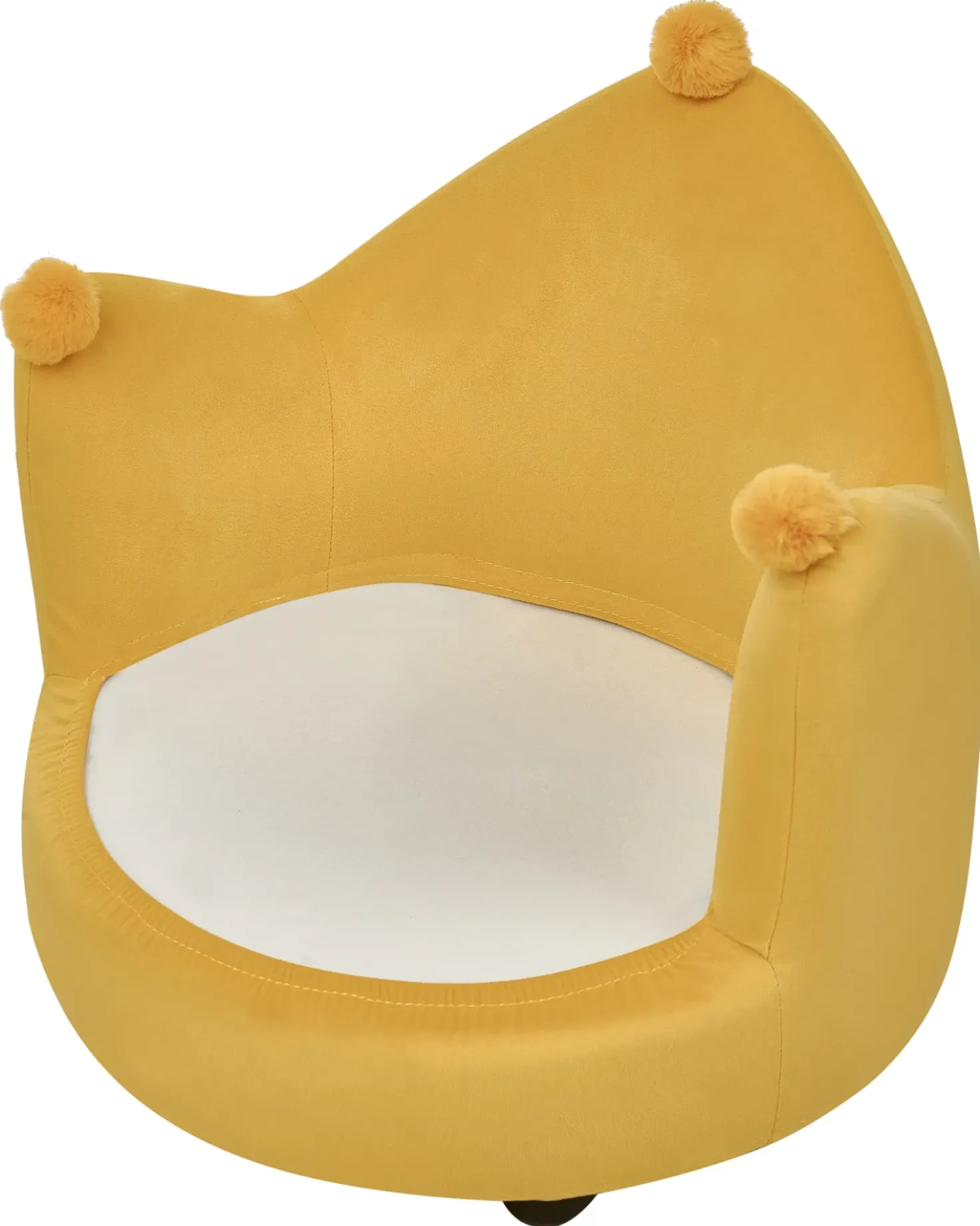 Sedia per Bambini Corona VEGA Velluto Giallo