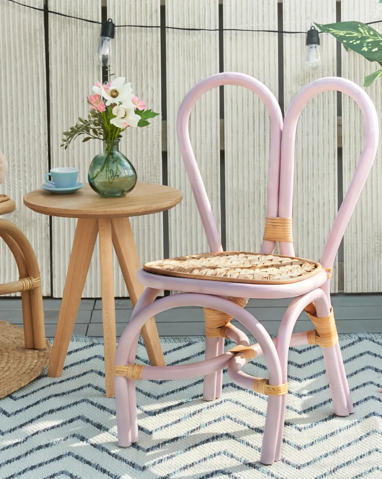 Sedia per Bambini DESIMI Rattan Viola