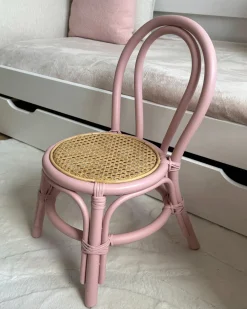 Sedia per Bambini KALIVIA Rattan Rosa