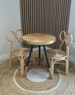 Sedia per Bambini MIRTIA Rattan Naturale