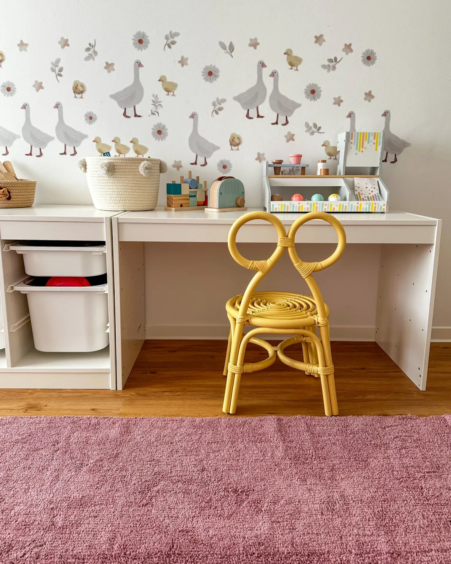 Sedia per Bambini MIRTIA Rattan Giallo