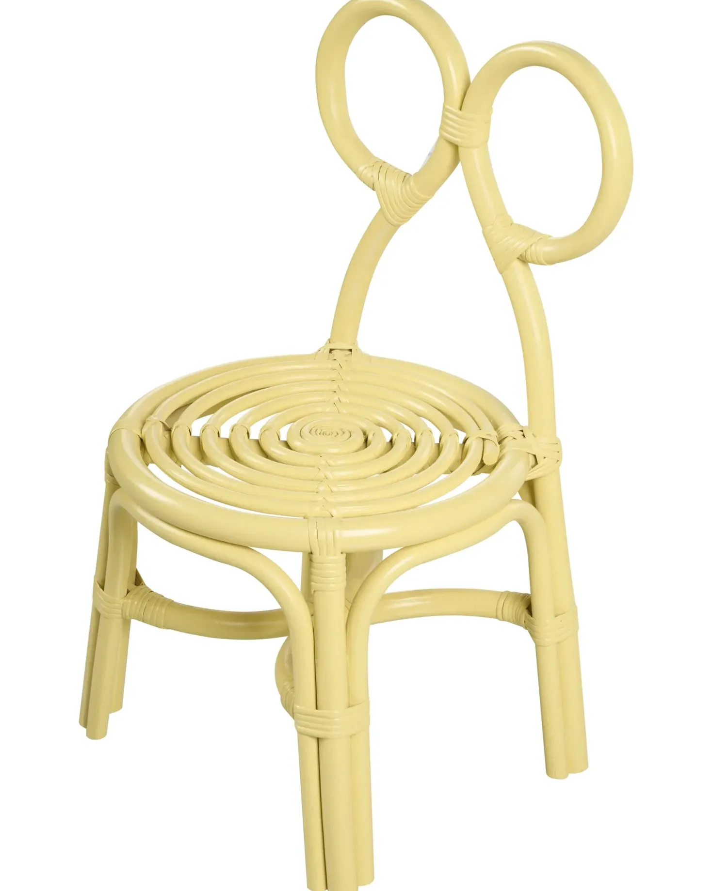 Sedia per Bambini MIRTIA Rattan Giallo