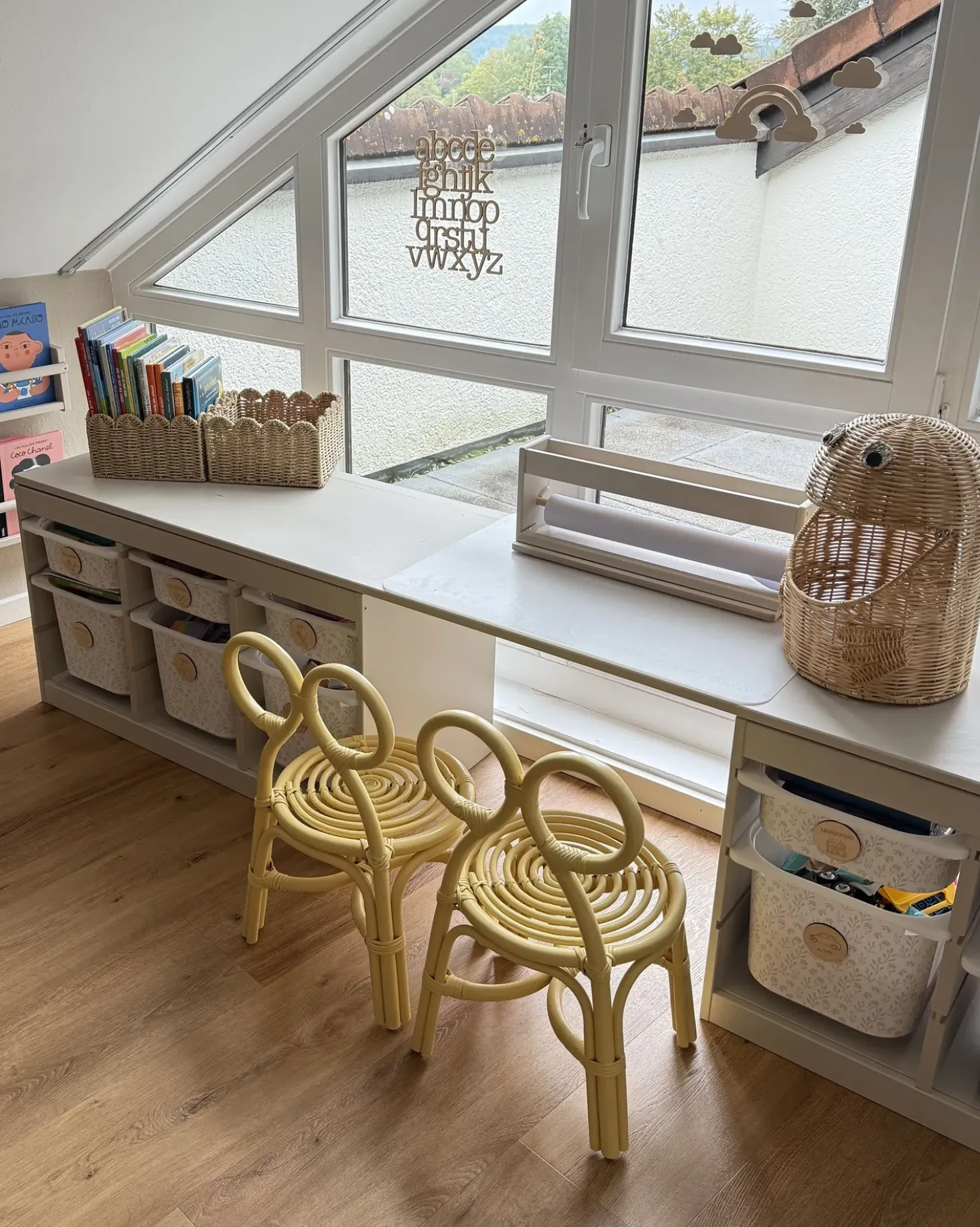 Sedia per Bambini MIRTIA Rattan Giallo