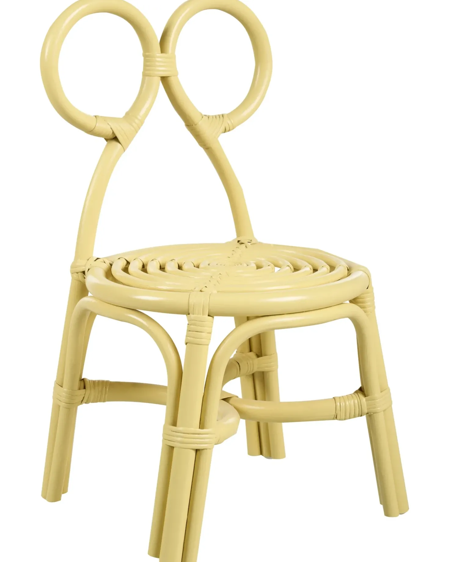 Sedia per Bambini MIRTIA Rattan Giallo