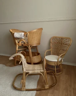 Sedia per Bambini TEMENI Rattan Naturale