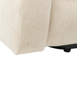 Sedia reclinabile elettrica RISE Poggiapiedi a scomparsa Tessuto Beige chiaro