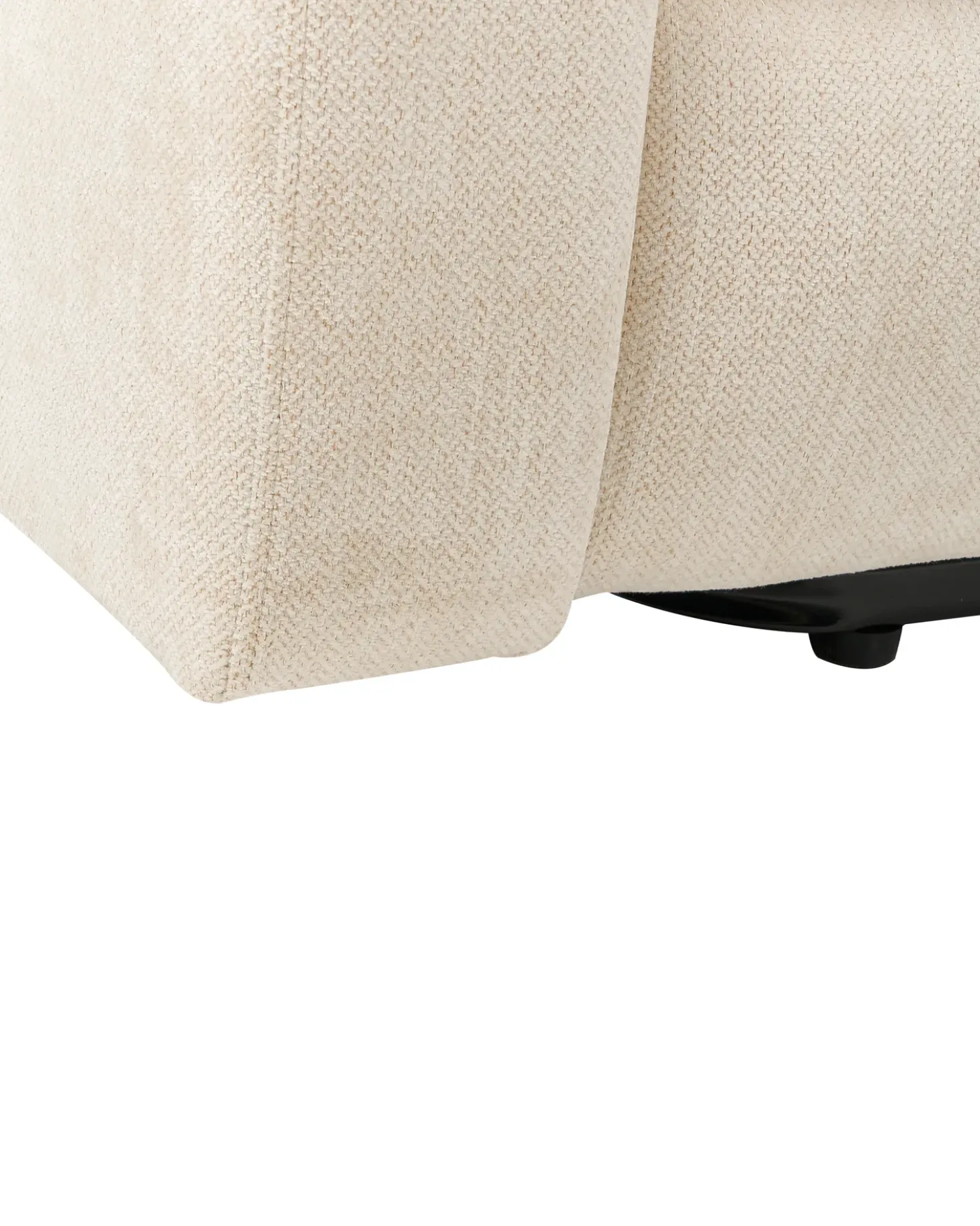 Sedia reclinabile elettrica RISE Poggiapiedi a scomparsa Tessuto Beige chiaro