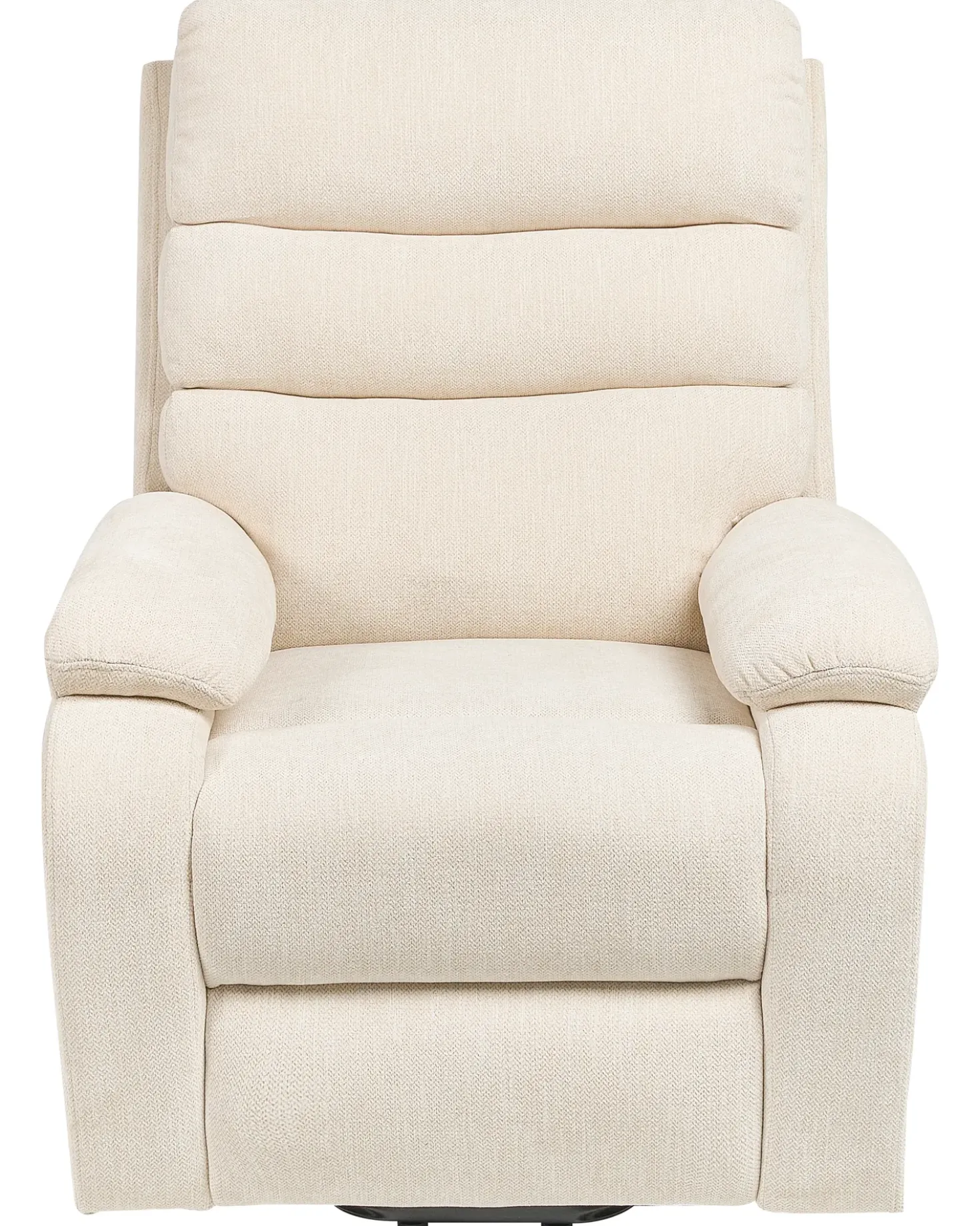 Sedia reclinabile elettrica RISE Poggiapiedi a scomparsa Tessuto Beige chiaro