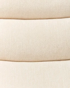 Sedia reclinabile elettrica RISE Poggiapiedi a scomparsa Tessuto Beige chiaro