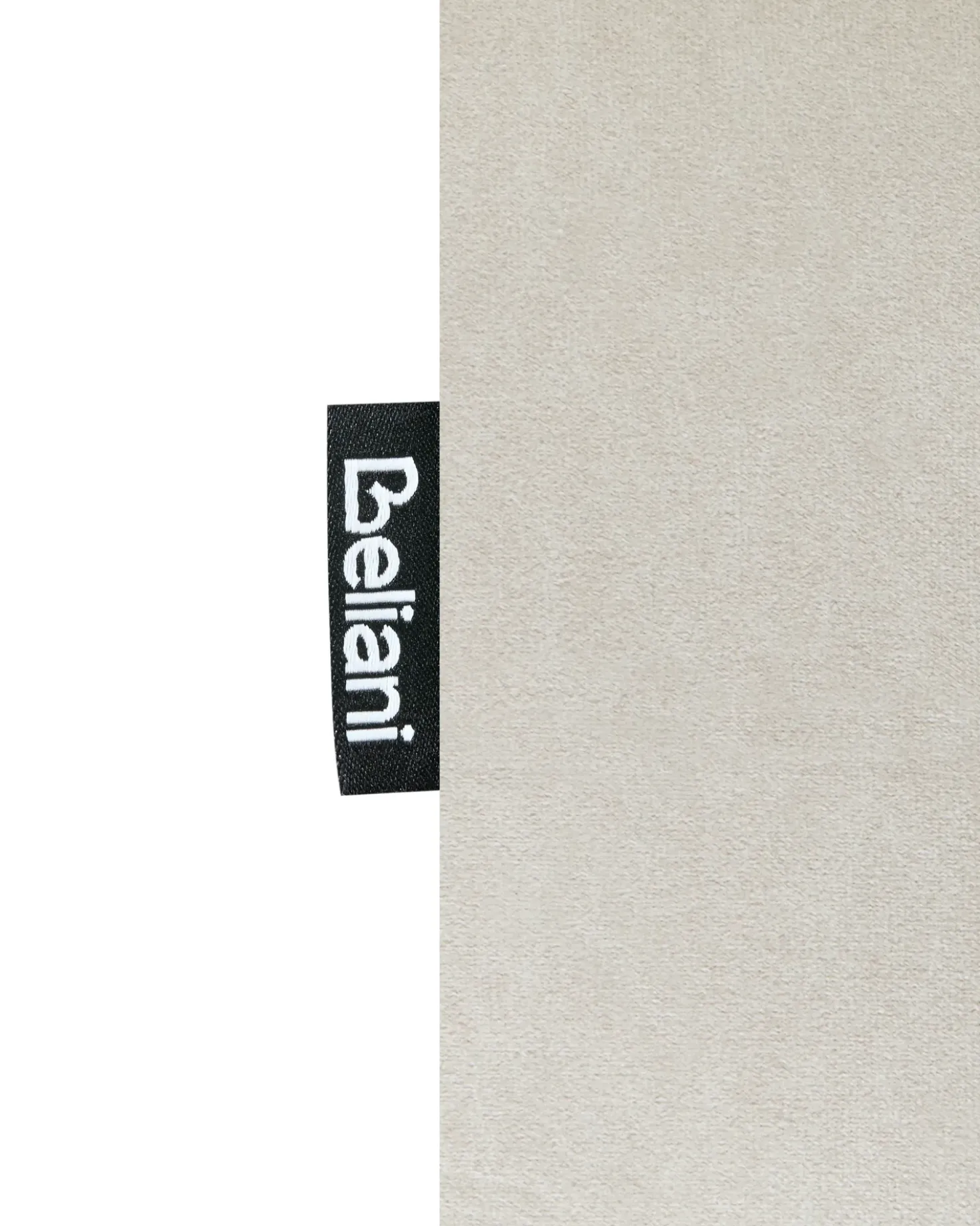 Sedia reclinabile elettrica ELEGY Poggiapiedi a scomparsa Velluto Beige chiaro