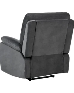 Sedia reclinabile elettrica BERGEN Velluto Grigio scuro