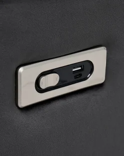 Sedia reclinabile elettrica BERGEN Velluto Grigio scuro
