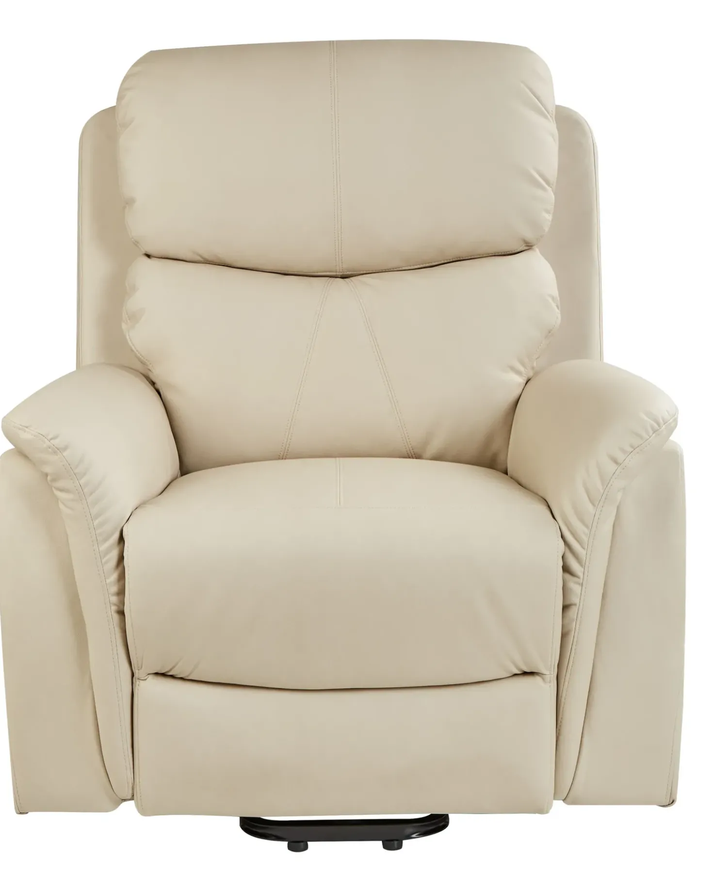 Sedia reclinabile elettrica GLORIE funzione massaggio Tessuto Beige chiaro