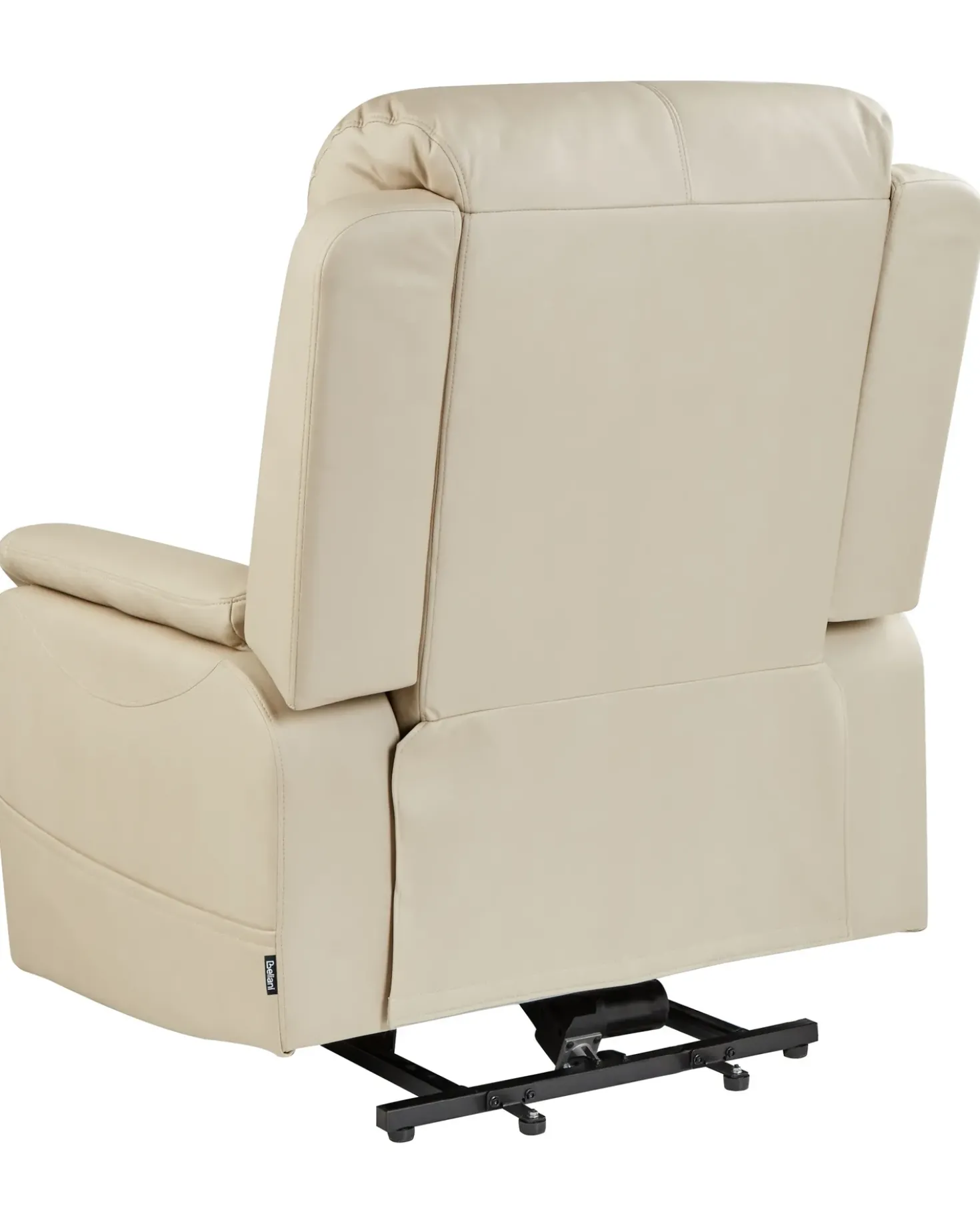 Sedia reclinabile elettrica GLORIE funzione massaggio Tessuto Beige chiaro