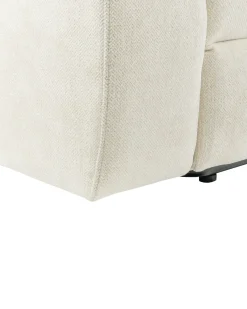 Sedia reclinabile elettrica ARES Poggiapiedi a scomparsa Tessuto Beige chiaro