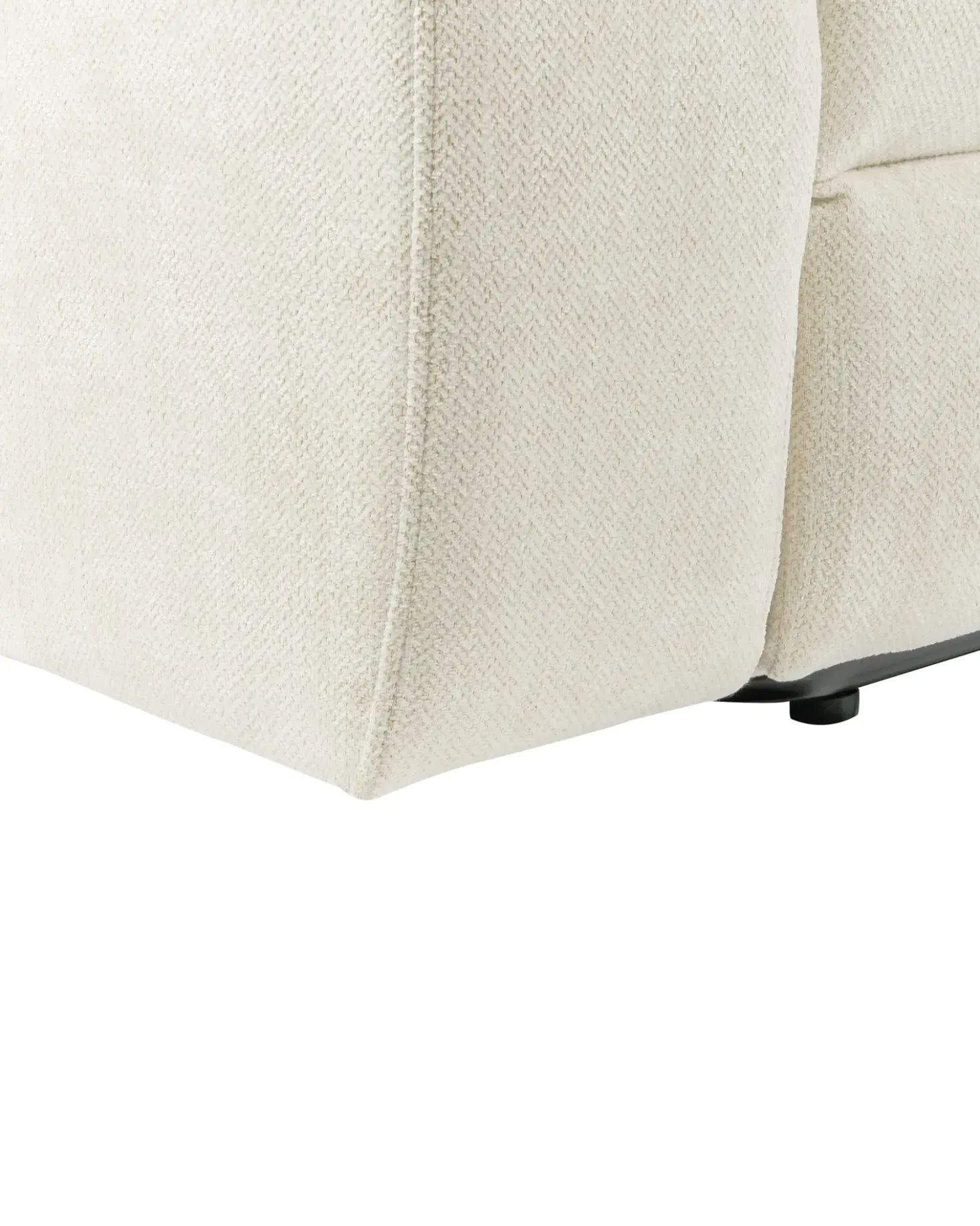 Sedia reclinabile elettrica ARES Poggiapiedi a scomparsa Tessuto Beige chiaro