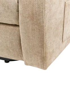 Sedia reclinabile elettrica RISE Poggiapiedi a scomparsa Tessuto Beige