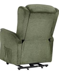 Sedia reclinabile elettrica ELEGY Poggiapiedi a scomparsa Tessuto Verde