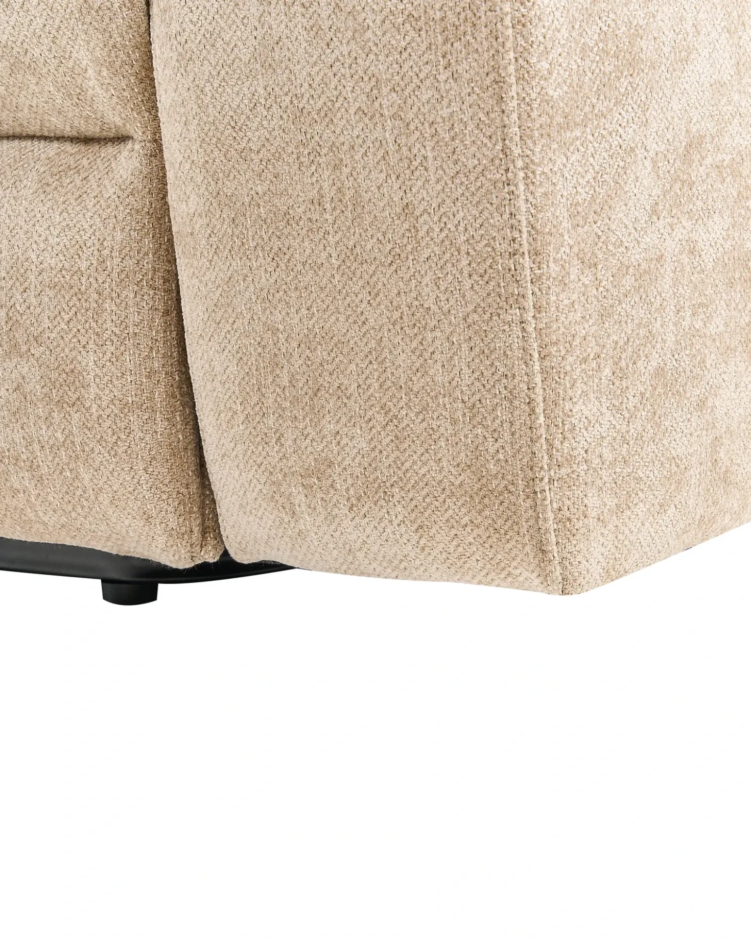 Sedia reclinabile elettrica ARES Poggiapiedi a scomparsa Tessuto Beige