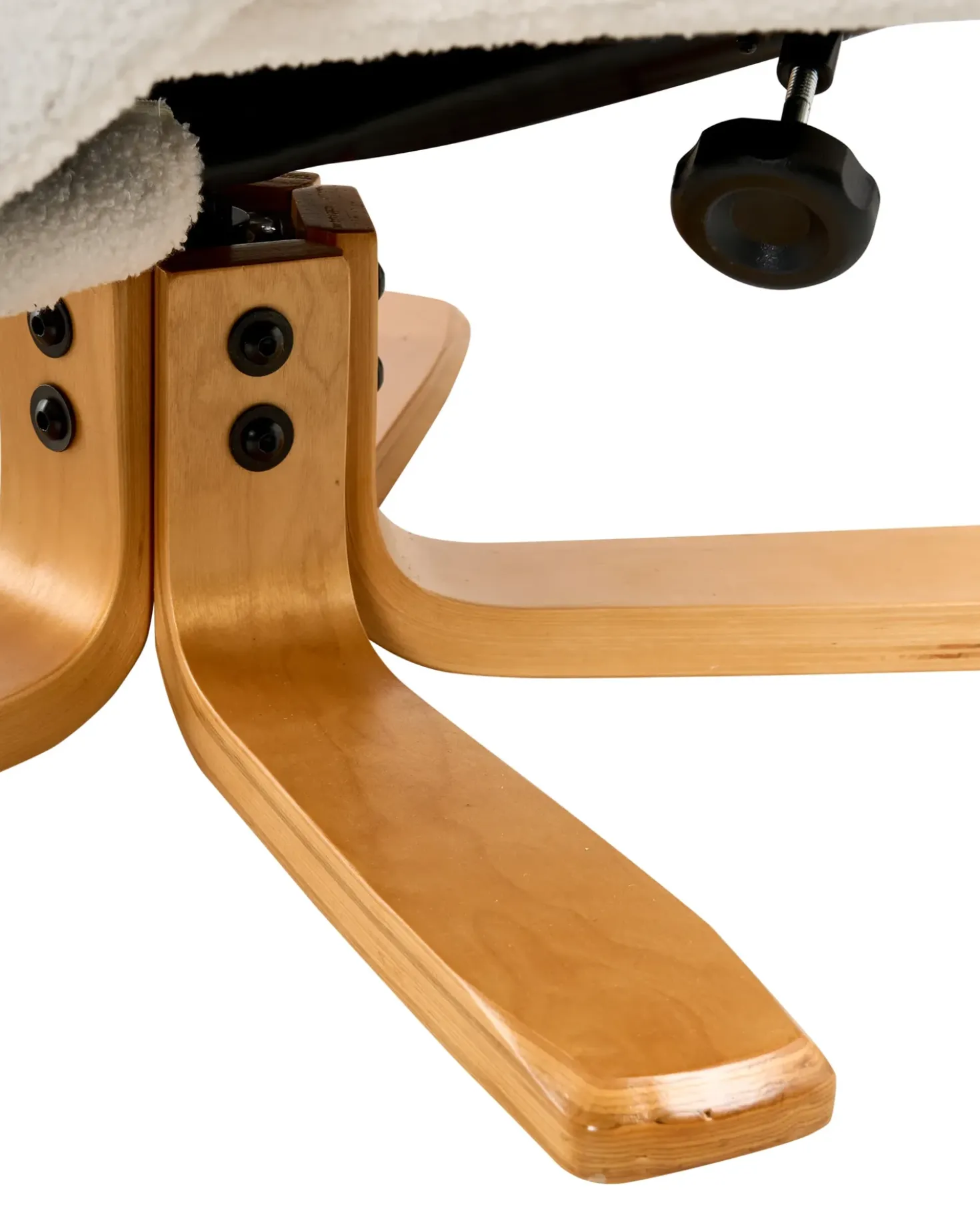 Sedia reclinabile EPSE con poggiapiedi Bouclé Bianco sporco