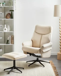 Sedia reclinabile ERATO Tessuto Beige chiaro