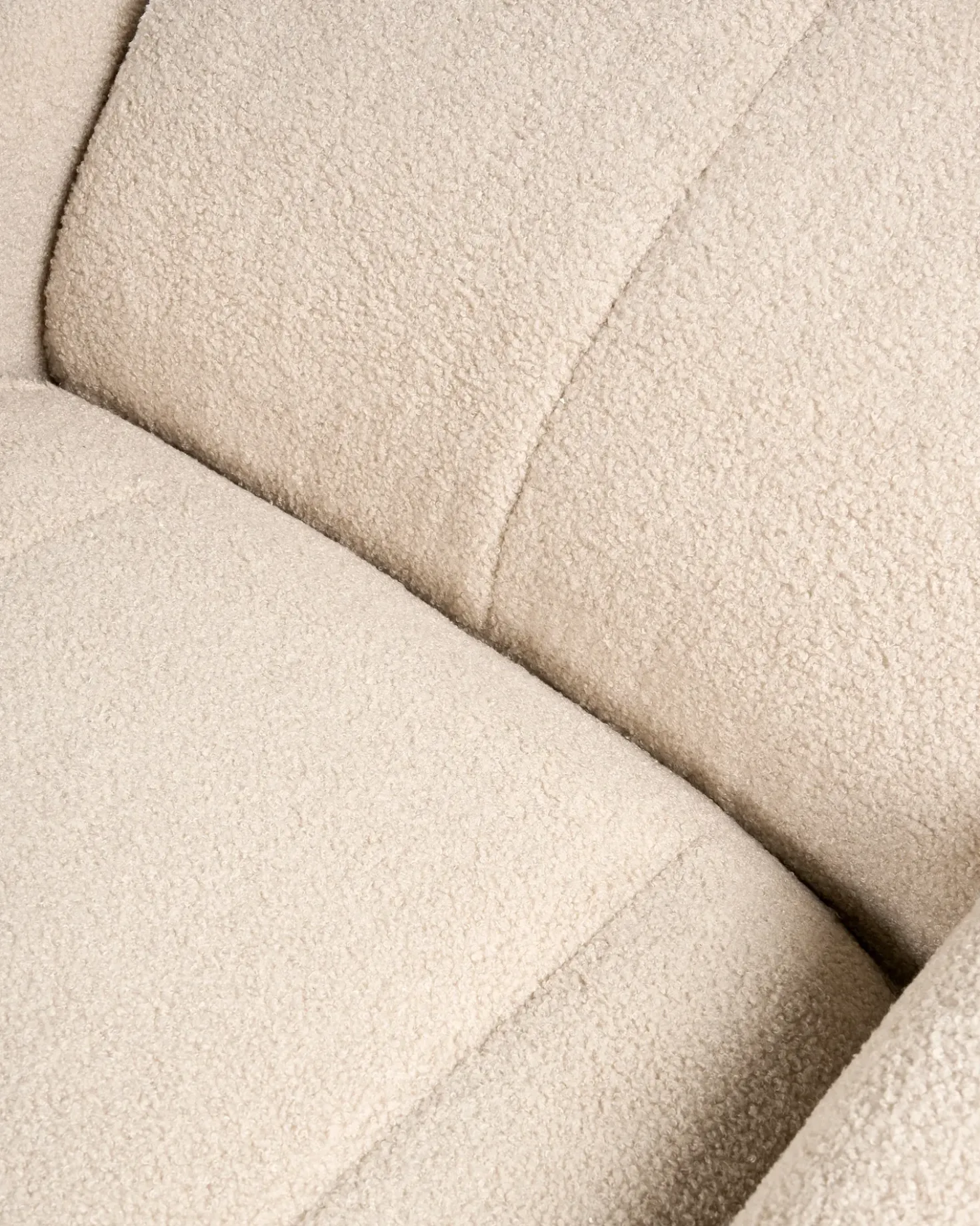 Sedia reclinabile GERAS Bouclé Beige