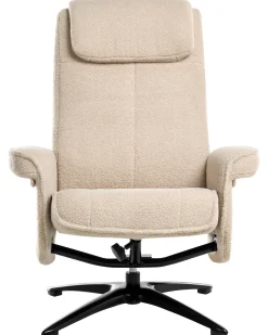 Sedia reclinabile GERAS Bouclé Beige