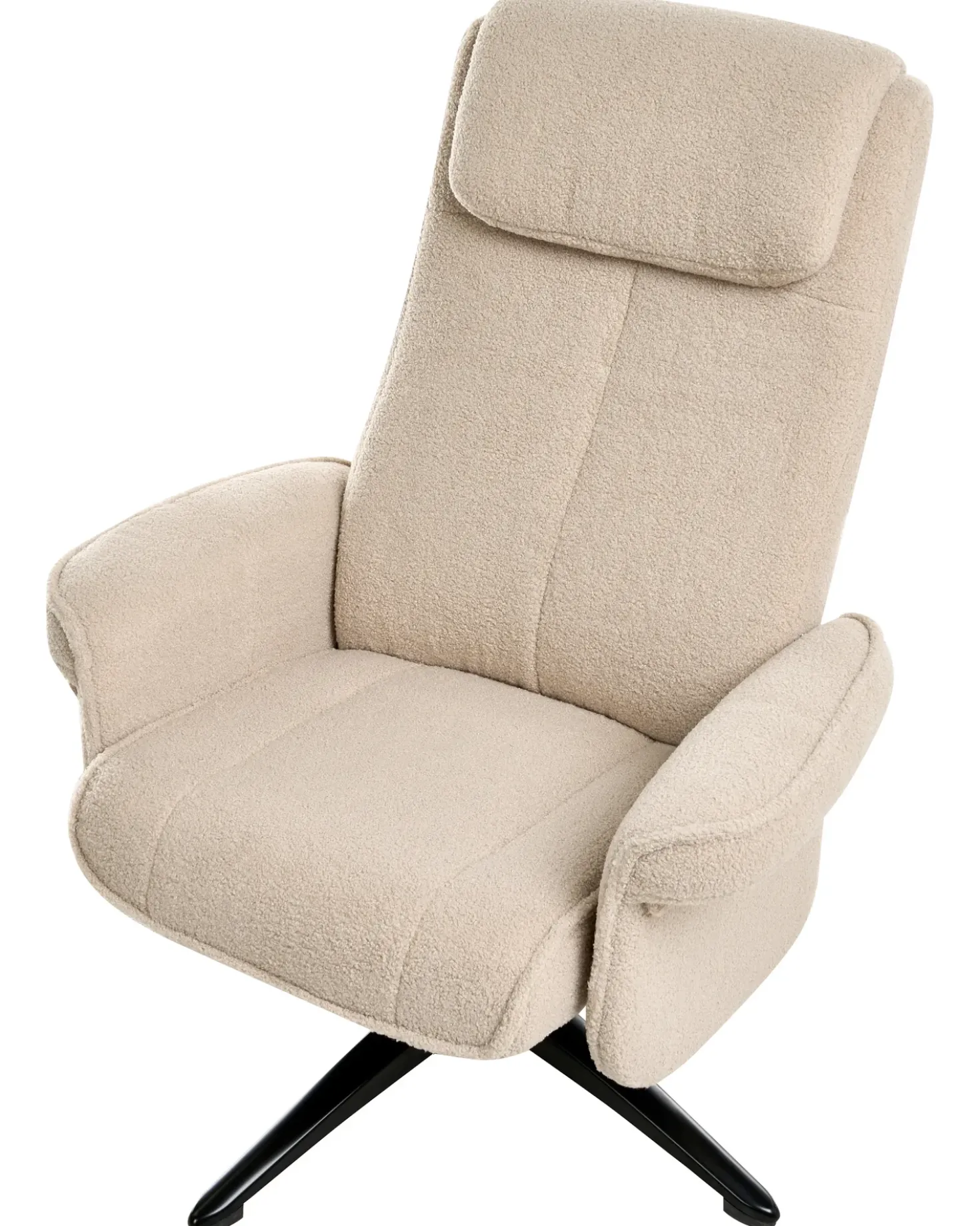 Sedia reclinabile GERAS Bouclé Beige