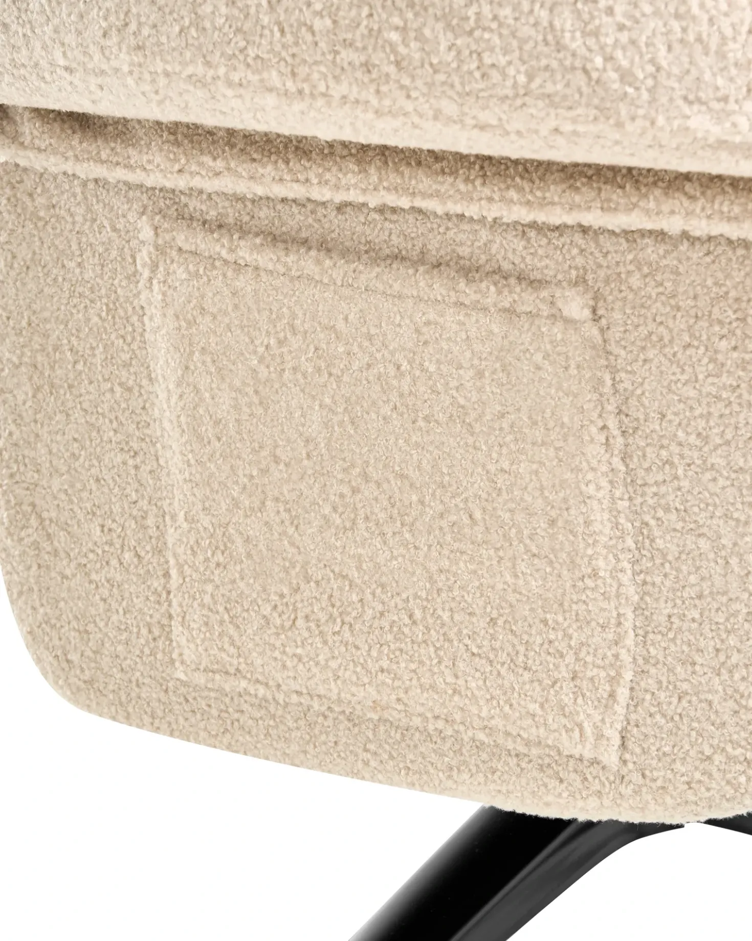 Sedia reclinabile GERAS Bouclé Beige