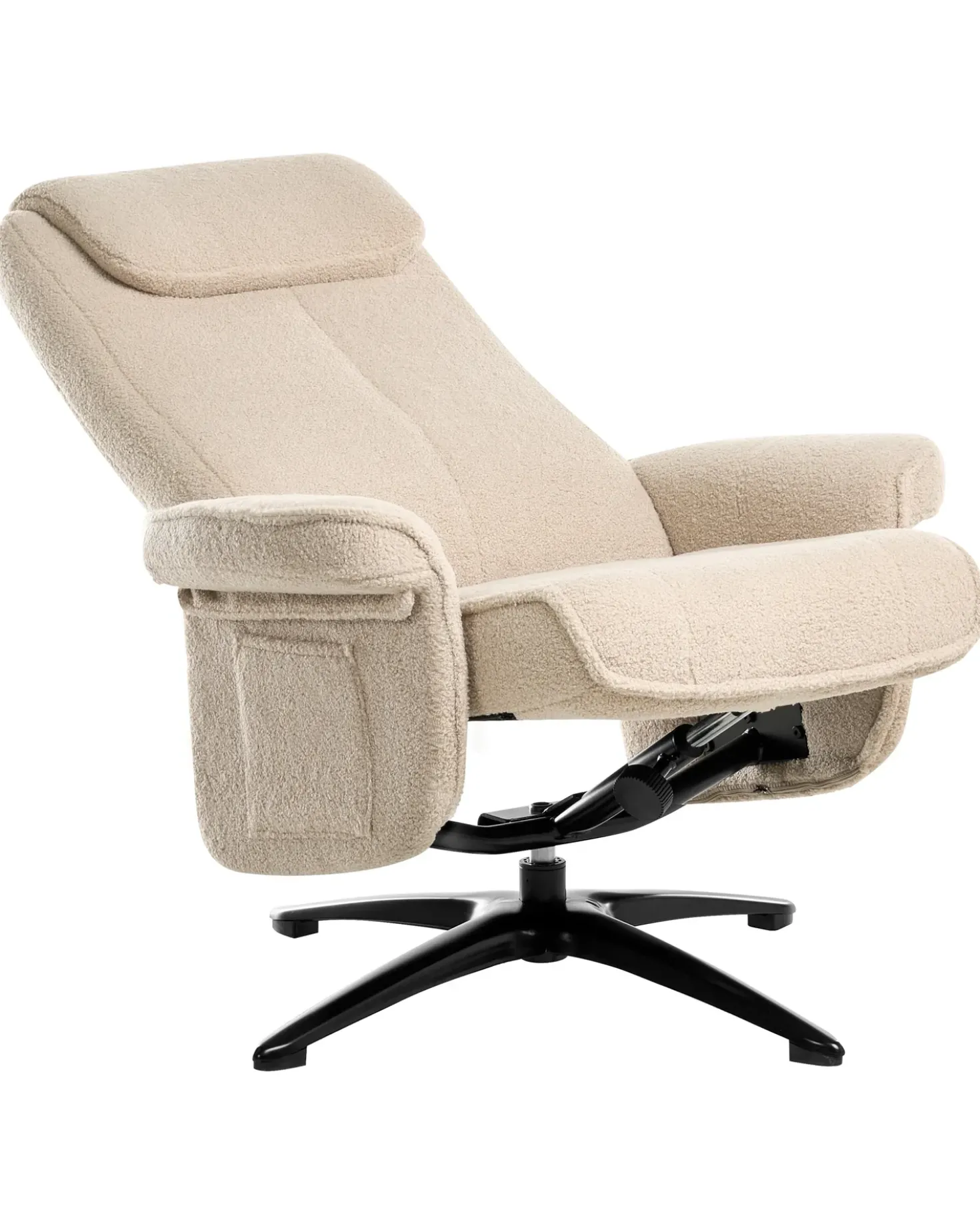 Sedia reclinabile GERAS Bouclé Beige