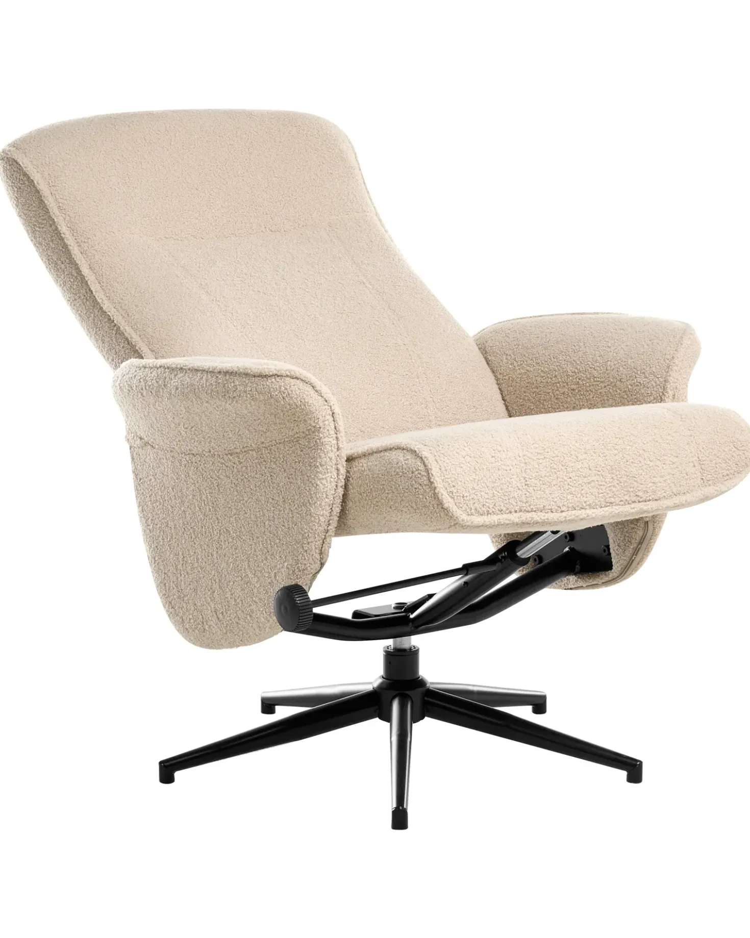 Sedia reclinabile JAPET Bouclé Beige