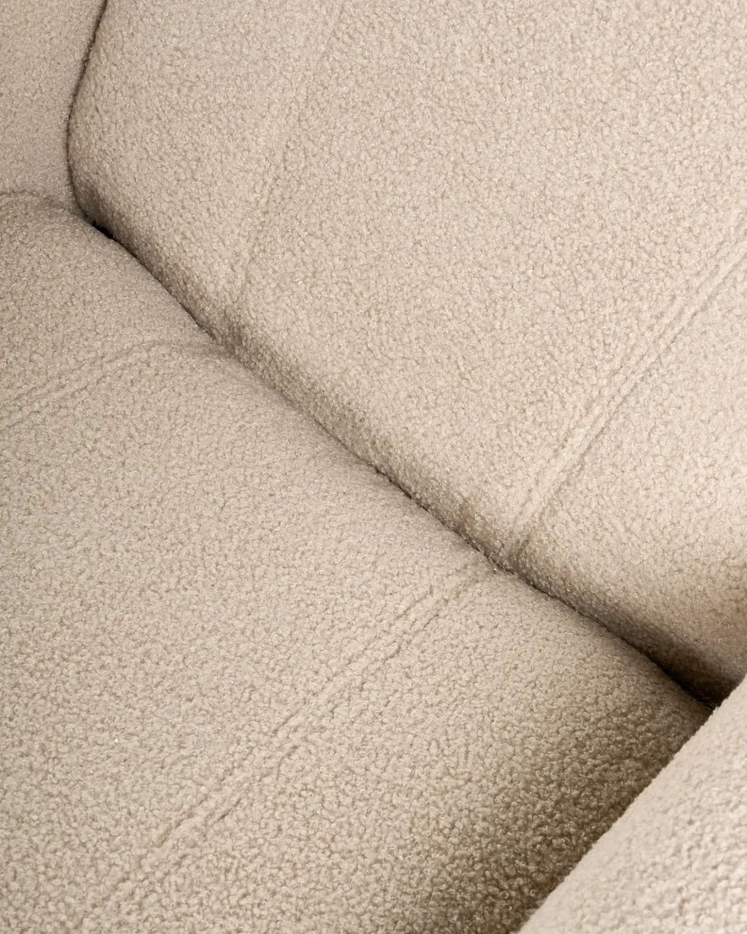 Sedia reclinabile JAPET Bouclé Beige