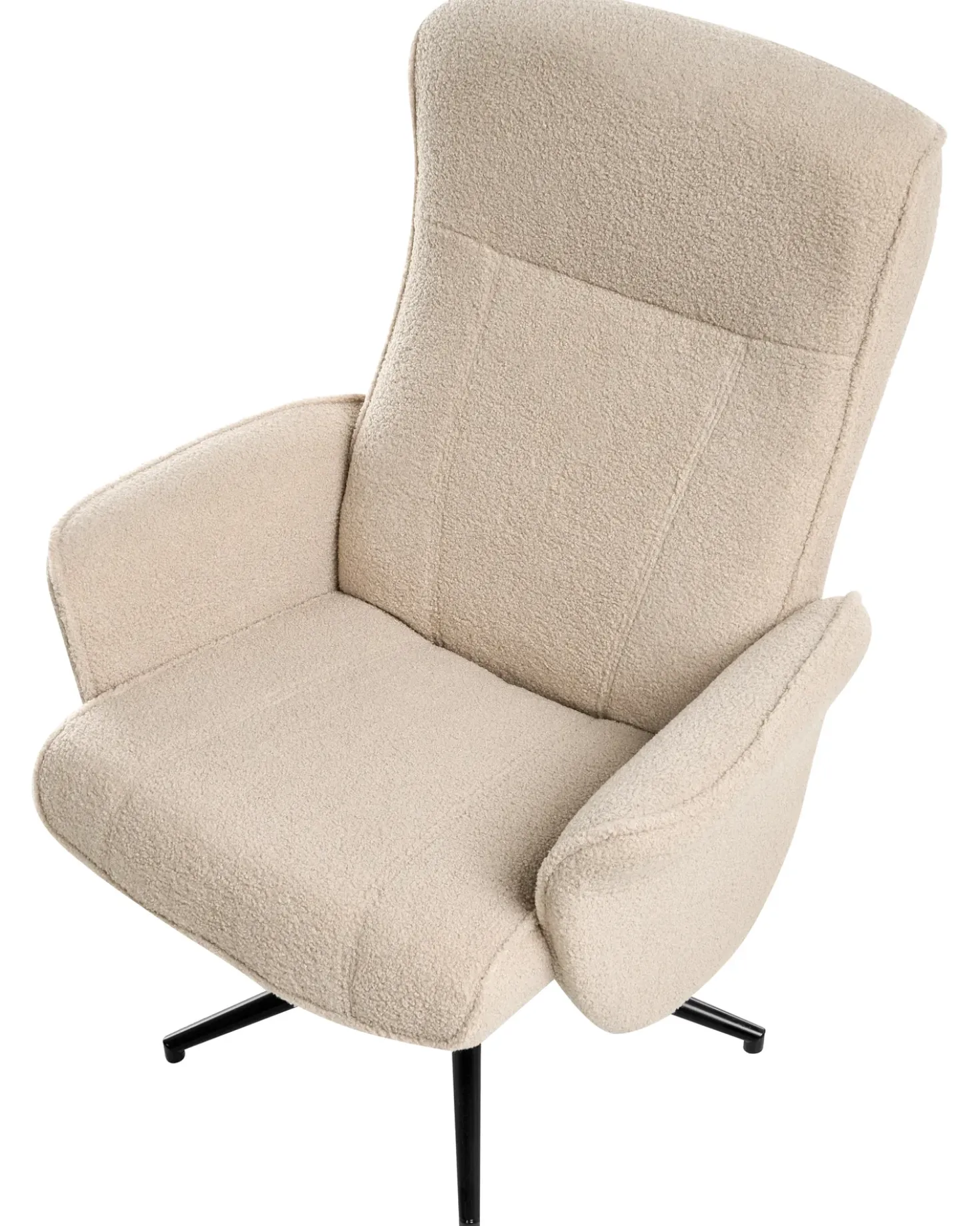 Sedia reclinabile JAPET Bouclé Beige
