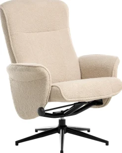 Sedia reclinabile JAPET Bouclé Beige