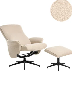 Sedia reclinabile JAPET Bouclé Beige