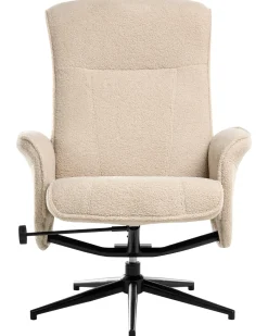 Sedia reclinabile JAPET Bouclé Beige