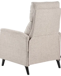 Sedia reclinabile SELVIK Poggiapiedi a scomparsa Tessuto Beige