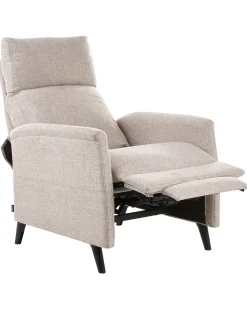 Sedia reclinabile SELVIK Poggiapiedi a scomparsa Tessuto Beige